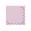 Picture of PAPER NAPKIN RUFFLED LILAC 33X33CM - 12 PACK